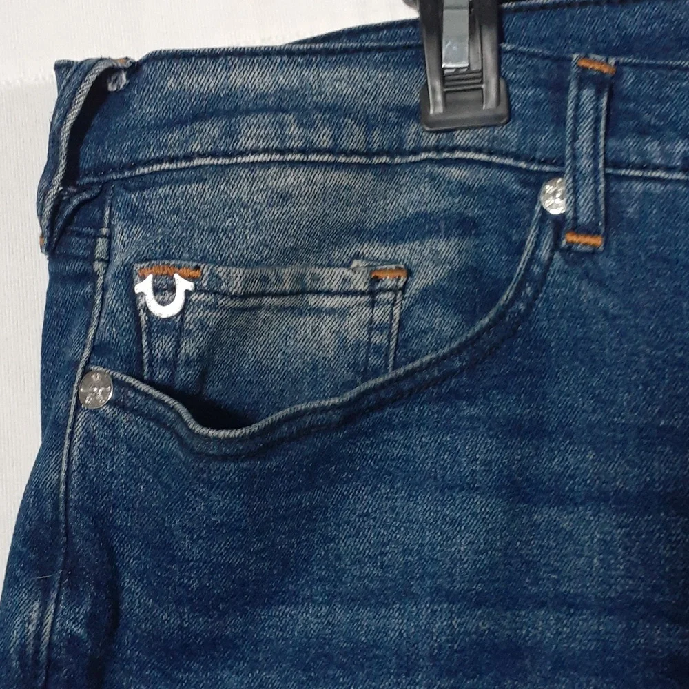True Religion Jeans Men Size 40 Rocco Relaxed Skinny Denim Grunge Street…